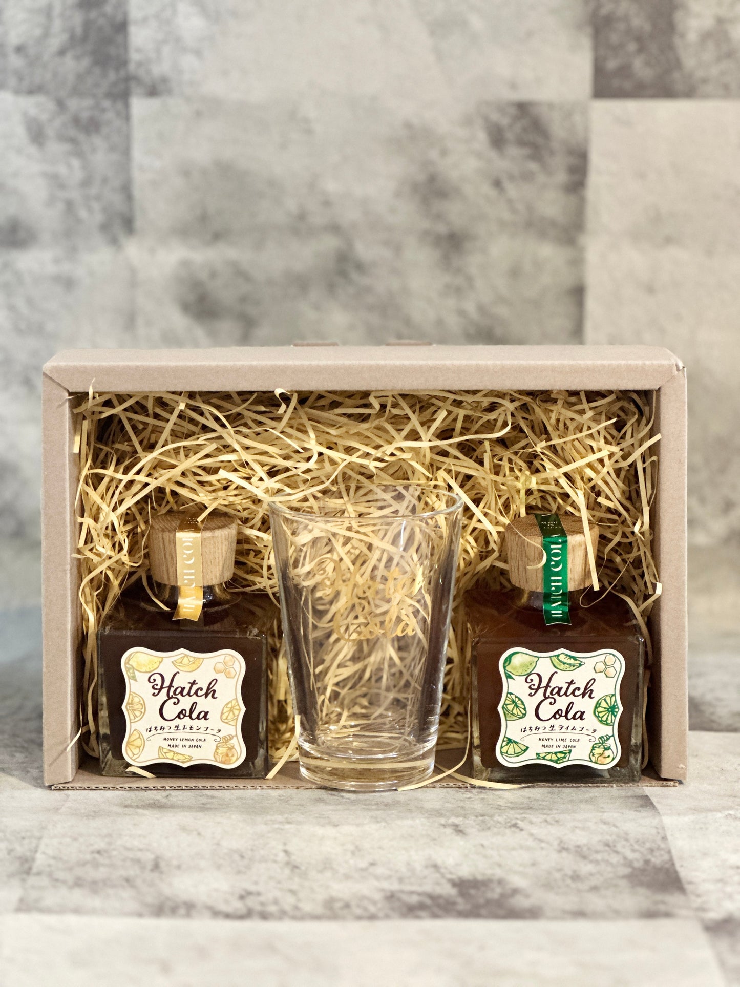 【Gift Box】Hatch Cola | Honey Lemon＆Lime Cola Set with Original Glass